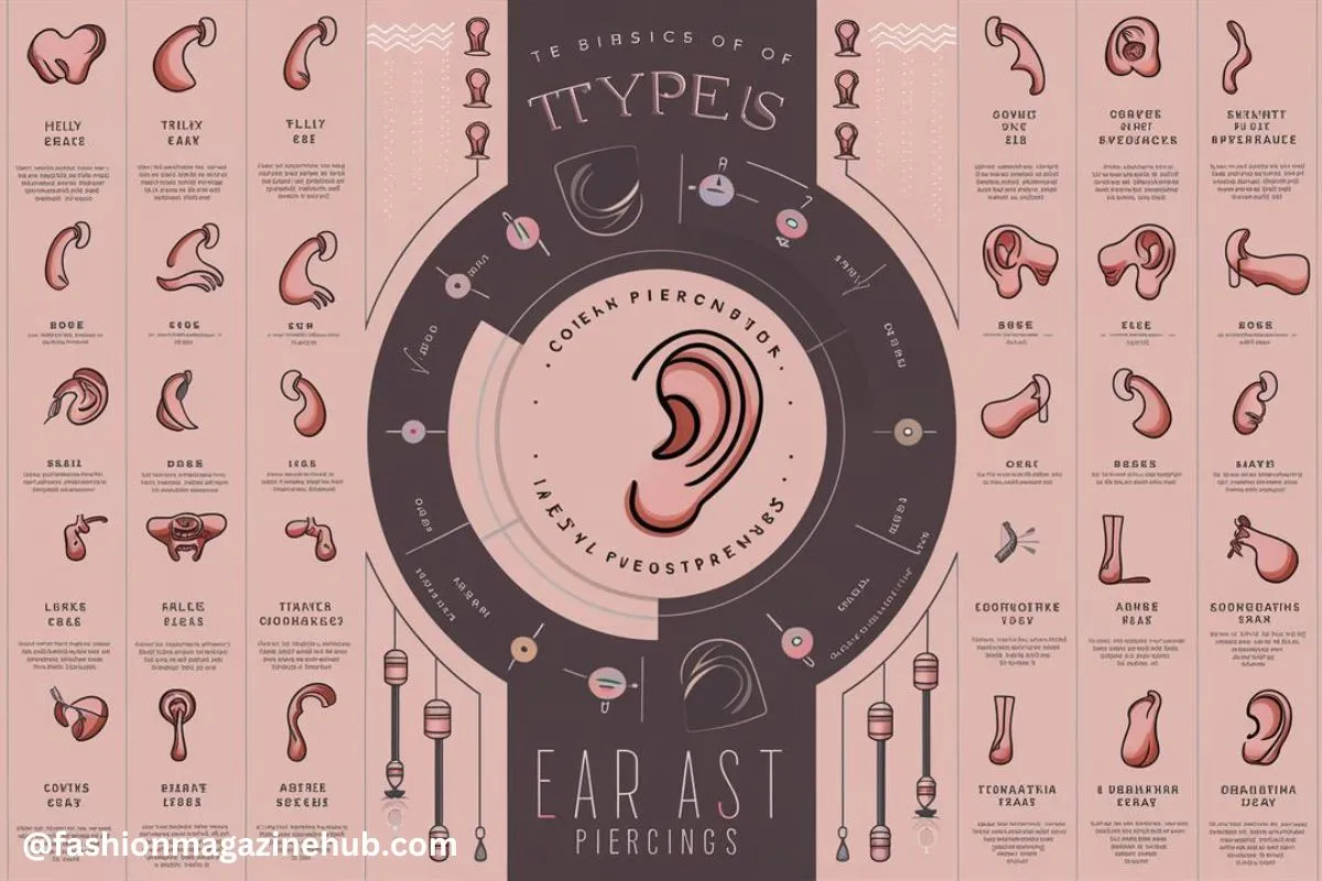 ear piercing chart