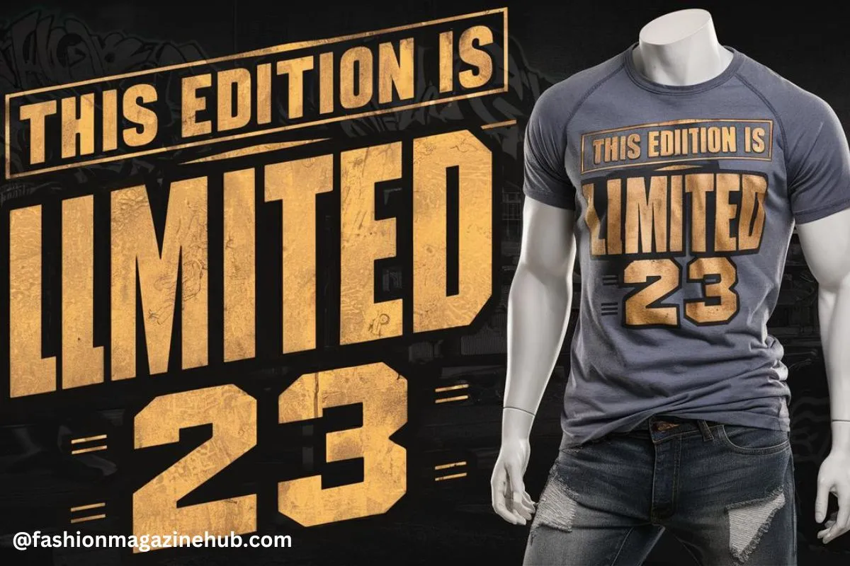 Tshirt That Says This Edition Is Limited Pg23