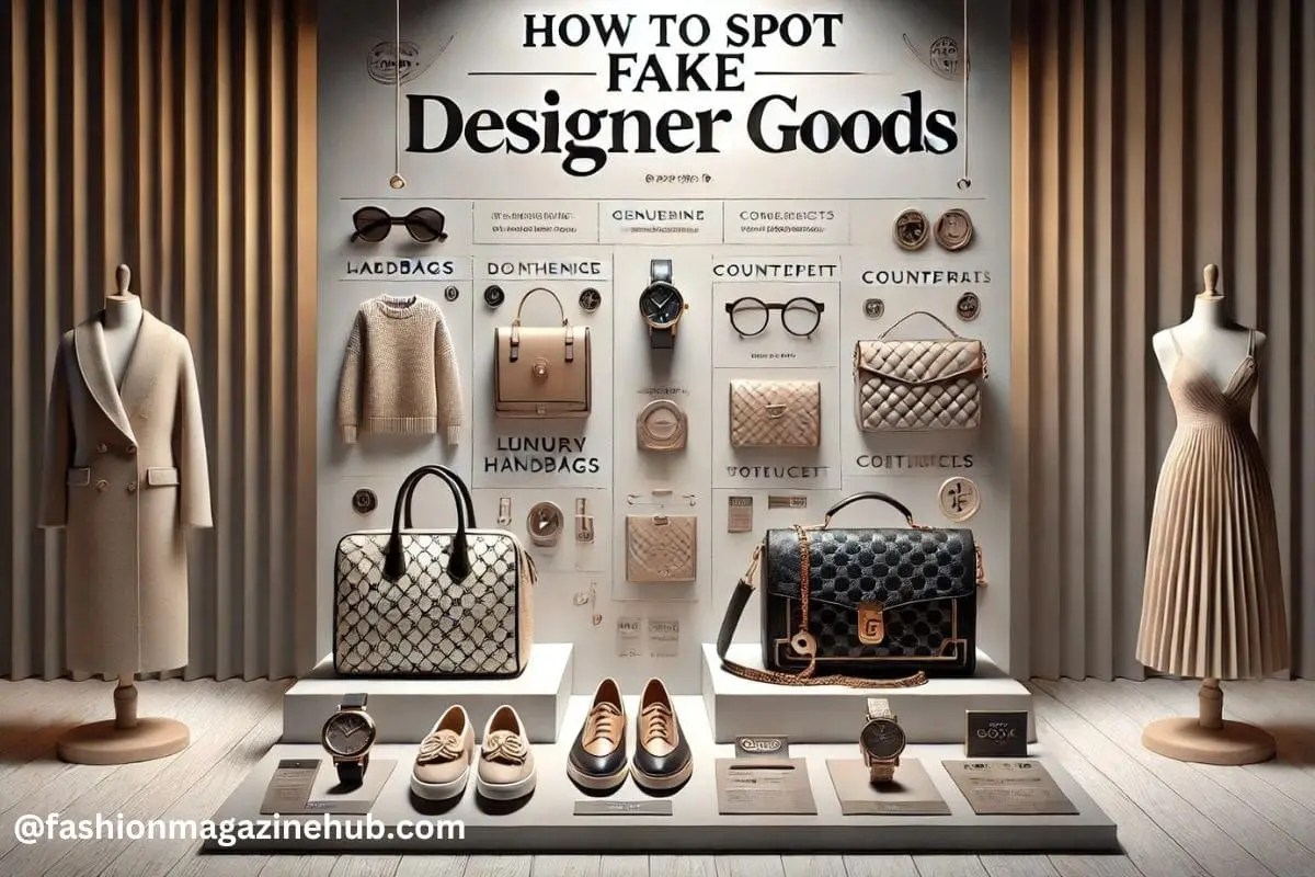 how to spot fake designer goods