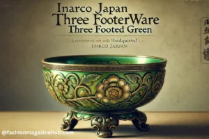 Inarco Japan Lusterware Three Footed Green