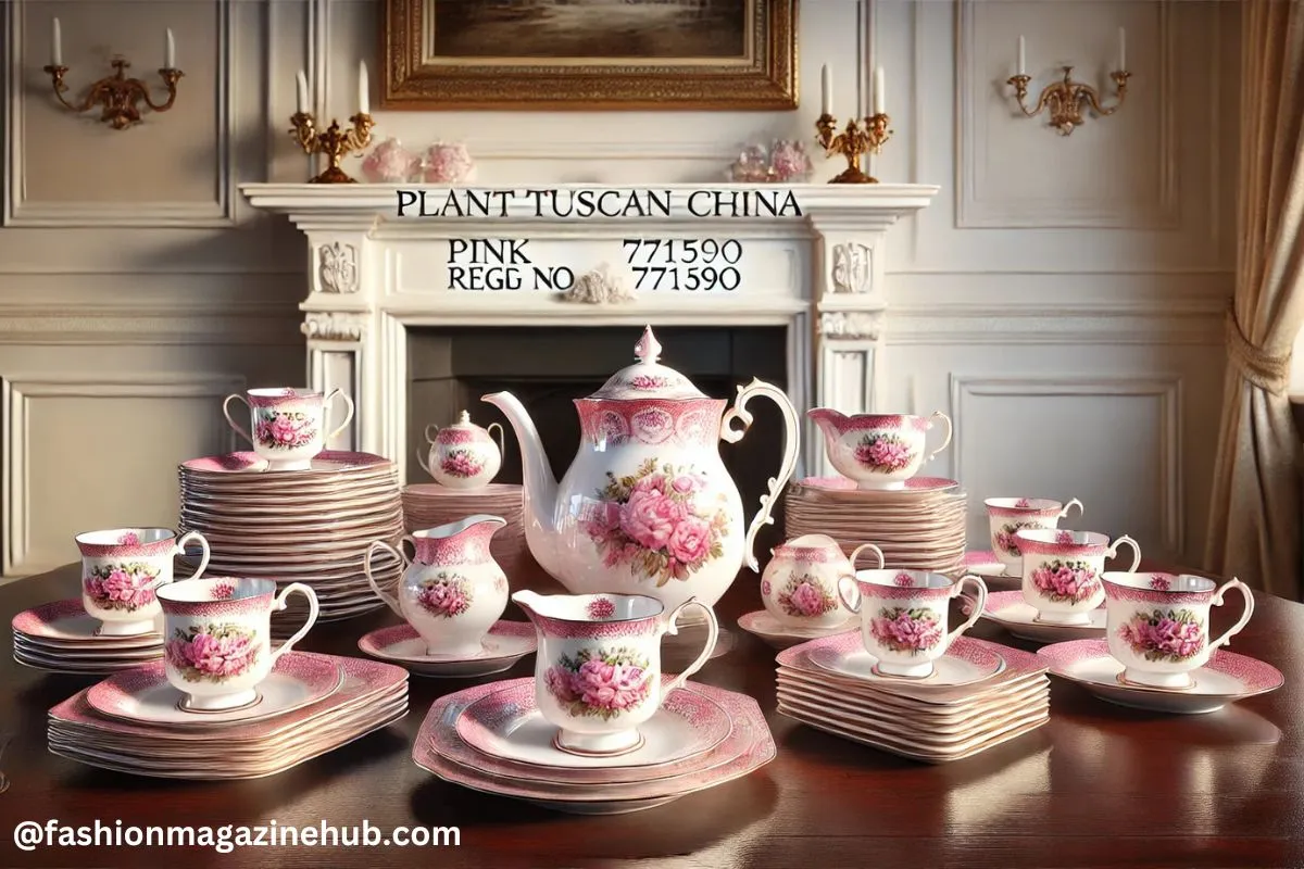 plant tuscan china made in england pink reg no 771590