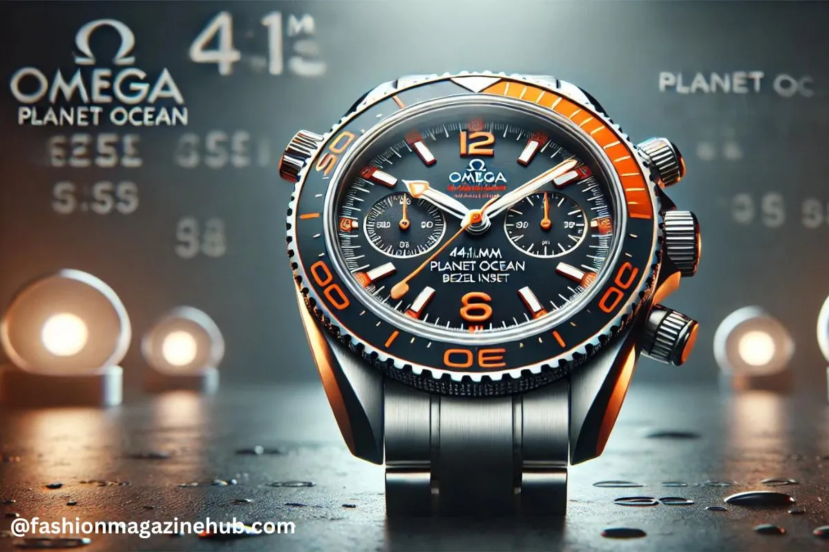 44.1mm Orange Omega Planet Ocean Bezel Insert